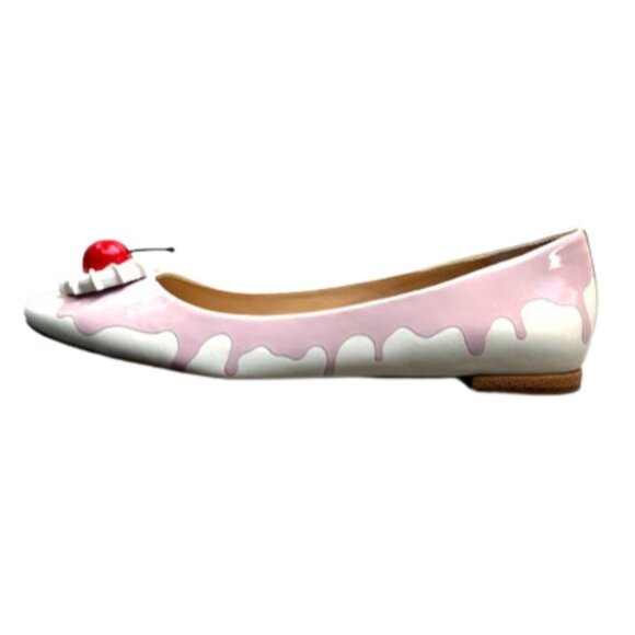 Katy Perry White Ice Cream Ballet Flat with Cherry | .5" Heel | Size 9 - Picture 3 of 11